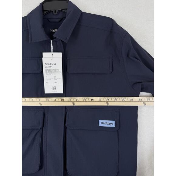Halfdays Nan Field Jacket Small Womens Navy Blue Utility New NWT $145 - Picture 7 of 8